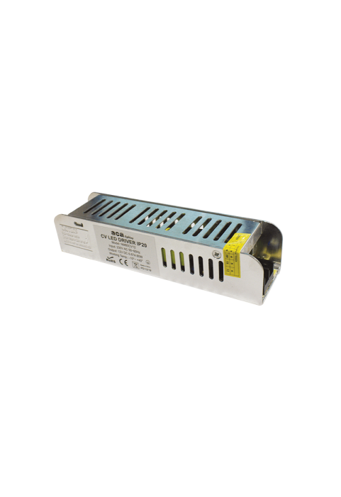 ^METAL CV LED DRIVER 80W 230V AC-12V DC 6.67A IP20 WITH TERMINAL