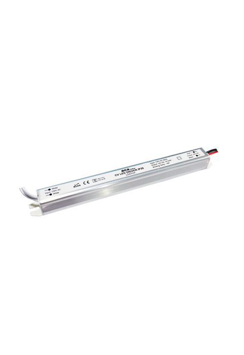 LINEAR METAL CV LED DRIVER 24W 230V AC-24V DC 1A IP20 WITH CABLES