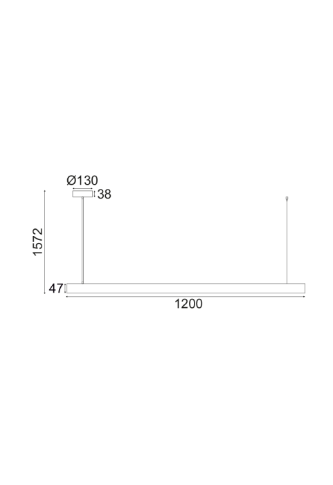 ПЕНДЕЛ LED 15W WOOD 3000K 1440LM D4.7X120XH157CM WOODY