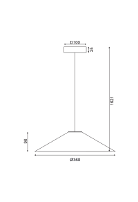 NETTO PENDANT LIGHTING 1X GX53 NATURAL WOOD D36XH160CM NAIROBI