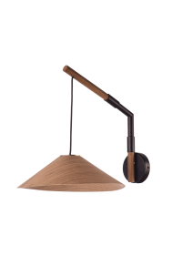 АПЛИК 1X GX53 WALNUT WOOD 30Χ40Χ32CM NAIROBI