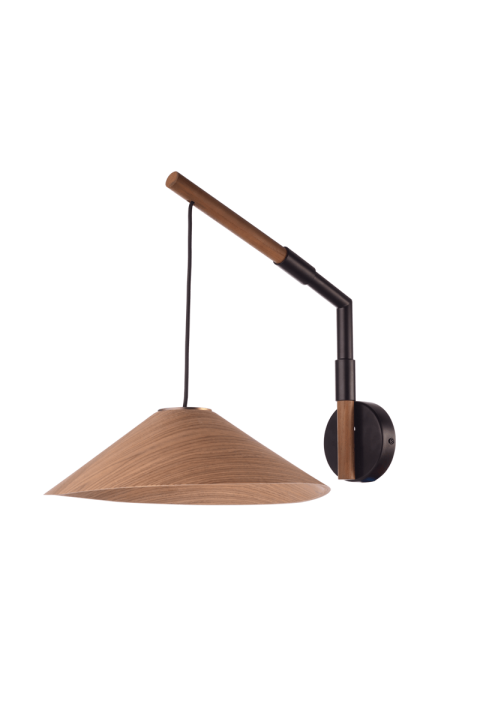 АПЛИК 1X GX53 WALNUT WOOD 30Χ40Χ32CM NAIROBI