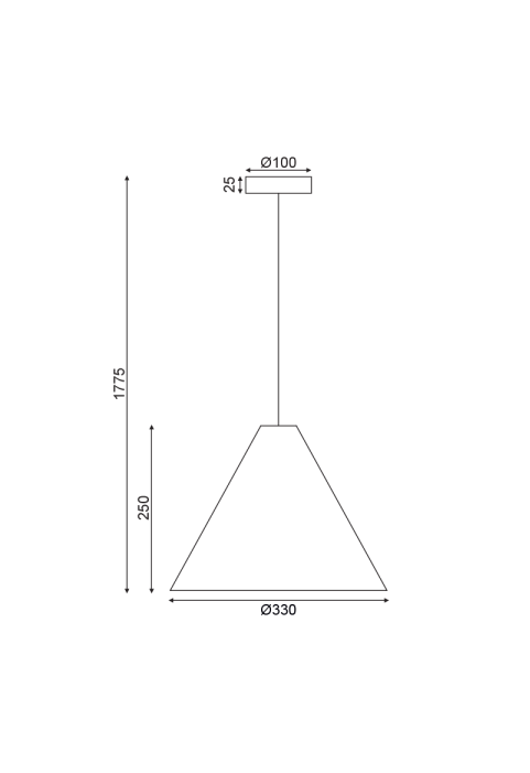 NETTO PENDANT LIGHTING 1X E27 NATURAL WOOD D33XH180CM NAIROBI