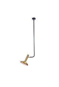 ПЕНДЕЛ 1ΧΕ27 МЕСИНГ+ЧЕРНО 33Χ20XΗ120CM SHERLOCK