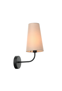 АПЛИК 1ΧΕ14 ЧЕРНО МЕТАЛНО + БЕЗОВО АБАЗУР 22Χ14ΧΗ32CM TUSCAN