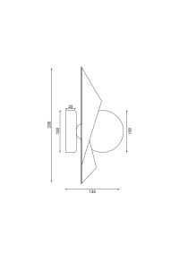 АПЛИК 1ΧG9  ЗЛАТНО/ЧЕРНО МЕТАЛНО + СТЪКЛО 16Χ14Χ28CM POLYGON