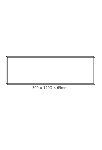 CEILING ALUM FRAME 30x120x6.5cm FOR OTIS*N, ROVE, DEBA & TREGO LED PANELS (WITH SCREWS)