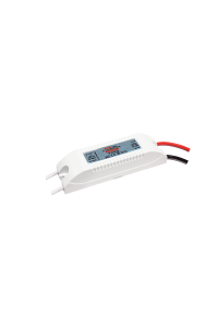 MINI PLASTIC CV LED DRIVER 12W 230V AC-12V DC 1A IP20 WITH CABLES