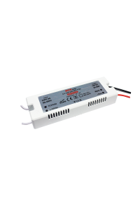 MINI PLASTIC CV LED DRIVER 36W 230V AC-12V DC 3A IP20 WITH CABLES