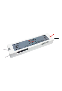 MINI PLASTIC CV LED DRIVER 48W 230V AC-12V DC 4A IP20 WITH CABLES
