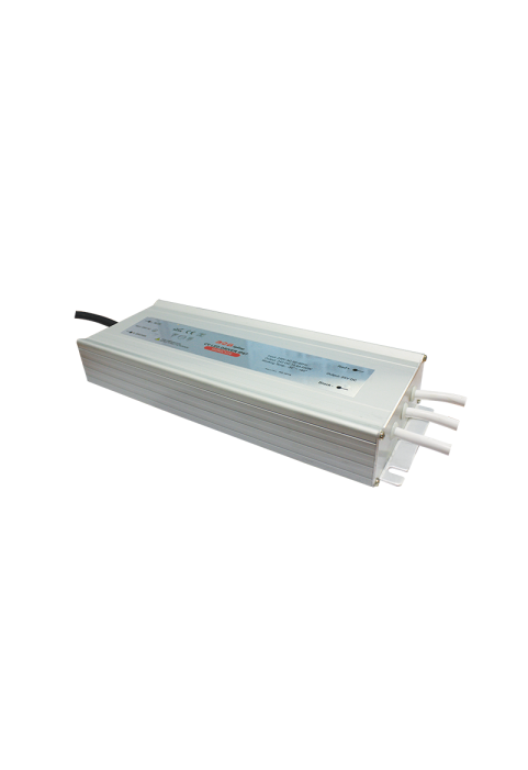 METAL CV LED DRIVER 250W 230V AC-24V DC 10.4A IP67 WITH CABLES