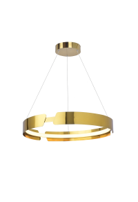 ПЕНДЕЛ ЛЕД 23W 3000K 1840LM МЕСИНГ МЕТАЛНО  D40XH150CM THEMIDA