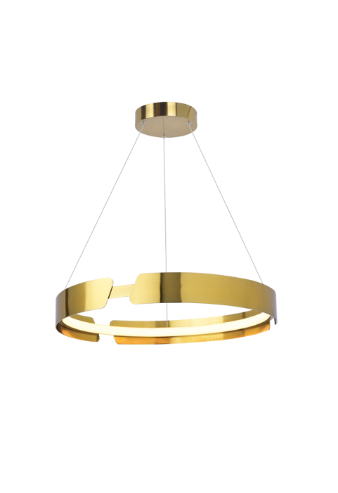 ПЕНДЕЛ ЛЕД 23W 3000K 1840LM МЕСИНГ МЕТАЛНО  D40XH150CM THEMIDA