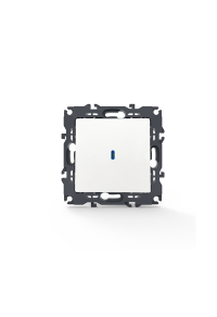 PRIME 1 GANG 2 WAY SWITCH & LED LOCATOR LAMP (ON-OFF) SCREWLESS 1P 10AX 250VAC IP20 WHITE