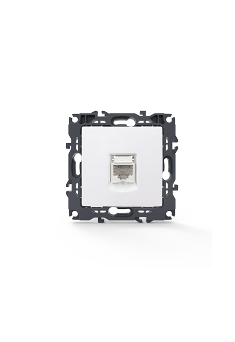 PRIME TELEPHONE SOCKET 1xRJ11 CAT3 IP20 WHITE