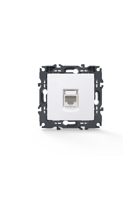 PRIME LAN SOCKET 1xRJ45 CAT6 UTP IP20 WHITE