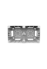 PRIME 2 GANG SURFACE MOUNTING BOX IP20 WHITE