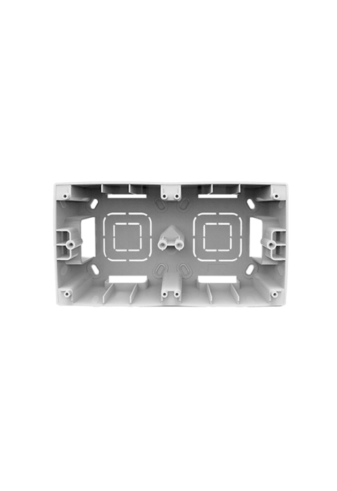 PRIME 2 GANG SURFACE MOUNTING BOX IP20 WHITE