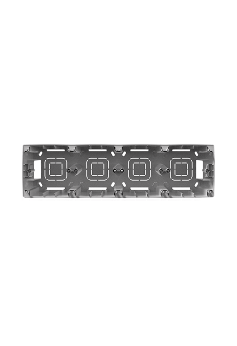 PRIME 4 GANG SURFACE MOUNTING BOX IP20 WHITE