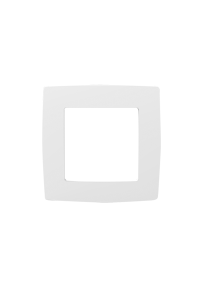 PRIME 1 GANG FRAME IP20 WHITE
