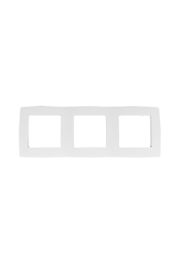 PRIME 3 GANG FRAME IP20 WHITE