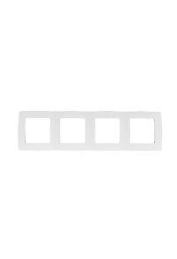 PRIME 4 GANG FRAME IP20 WHITE