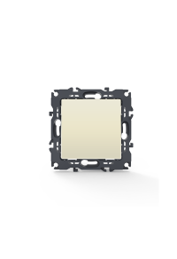 PRIME INTERMEDIATE SWITCH SCREWLESS 1+1P 10AX 250VAC IP20 IVORY
