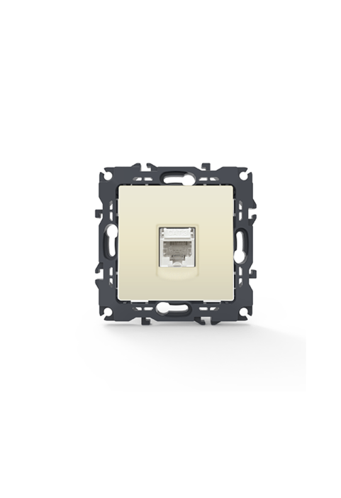 PRIME TELEPHONE SOCKET 1xRJ11 CAT3 IP20 IVORY