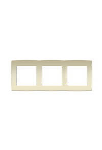 PRIME 3 GANG FRAME IP20 IVORY