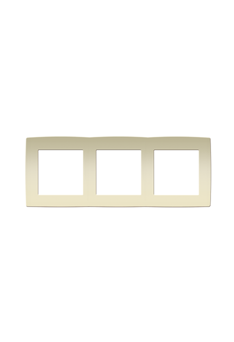 PRIME 3 GANG FRAME IP20 IVORY