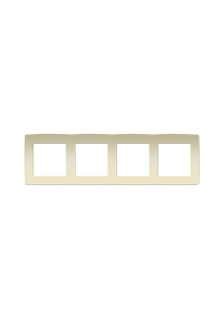 PRIME 4 GANG FRAME IP20 IVORY