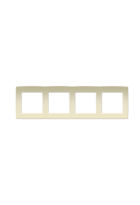 PRIME 4 GANG FRAME IP20 IVORY