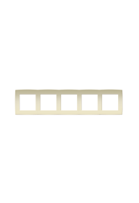 PRIME 5 GANG FRAME IP20 IVORY