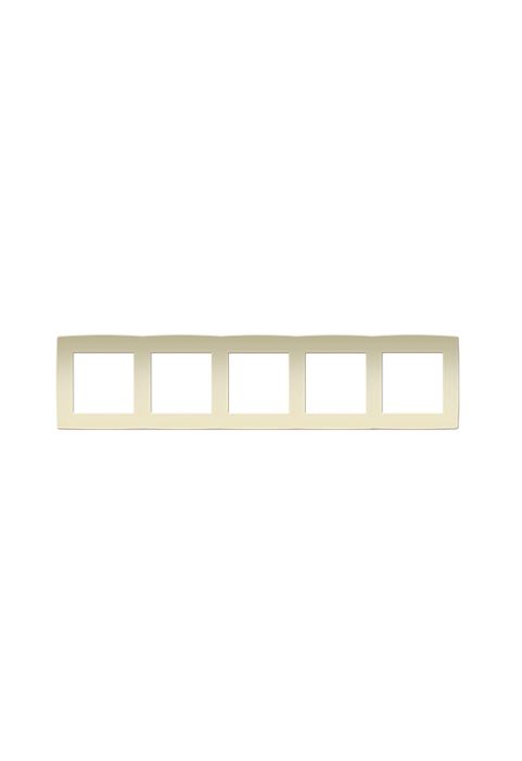 PRIME 5 GANG FRAME IP20 IVORY