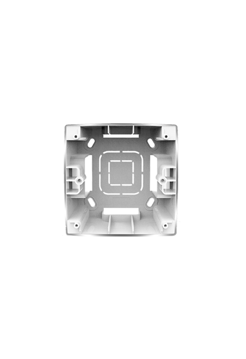 PRIME 1 GANG SURFACE MOUNTING BOX IP20 MATT ALUMINUM