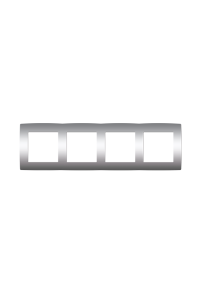 PRIME 4 GANG FRAME IP20 MATT ALUMINUM