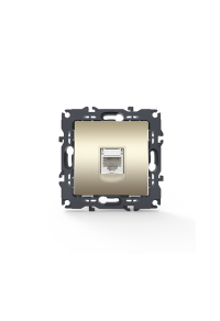 PRIME TELEPHONE SOCKET 1xRJ11 CAT3 IP20 MATT CHAMPAGNE