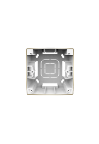PRIME 1 GANG SURFACE MOUNTING BOX IP20 MATT CHAMPAGNE