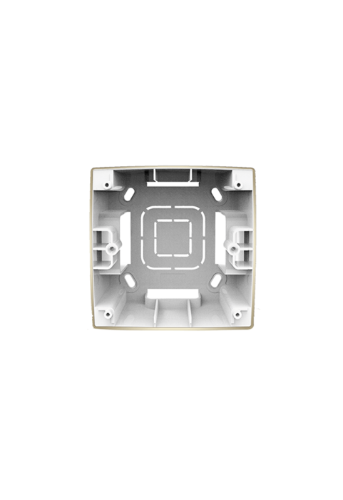 PRIME 1 GANG SURFACE MOUNTING BOX IP20 MATT CHAMPAGNE