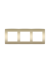 PRIME 3 GANG FRAME IP20 MATT CHAMPAGNE