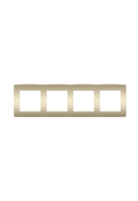 PRIME 4 GANG FRAME IP20 MATT CHAMPAGNE