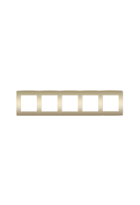 PRIME 5 GANG FRAME IP20 MATT CHAMPAGNE