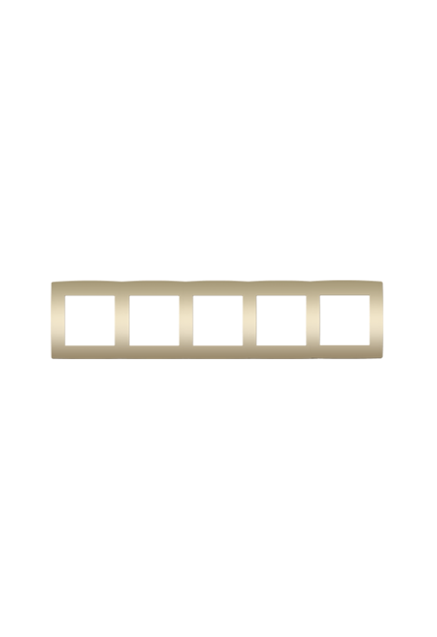 PRIME 5 GANG FRAME IP20 MATT CHAMPAGNE