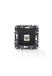 PRIME TELEPHONE SOCKET 1xRJ11 CAT3 IP20 MATT ANTHRACITE