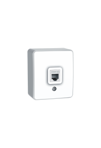 MURATA TELEPHONE SOCKET WALL MOUΝΤED 1xRJ11 CAT3 IP20 WHITE
