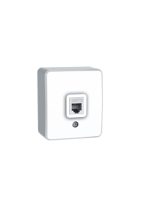MURATA LAN SOCKET WALL MOUΝΤED 1xRJ45 CAT6 UTP IP20 WHITE