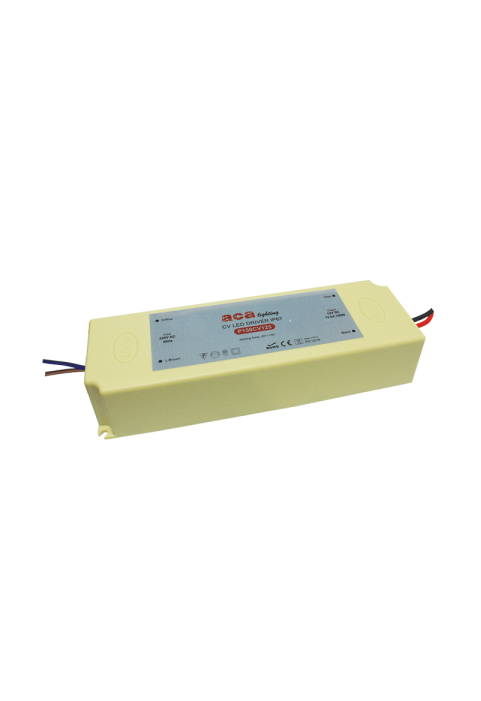 ^PLASTIC 5YRS CV LED DRIVER 150W 230V AC-12V DC 12.5A IP67 WITH CABLES