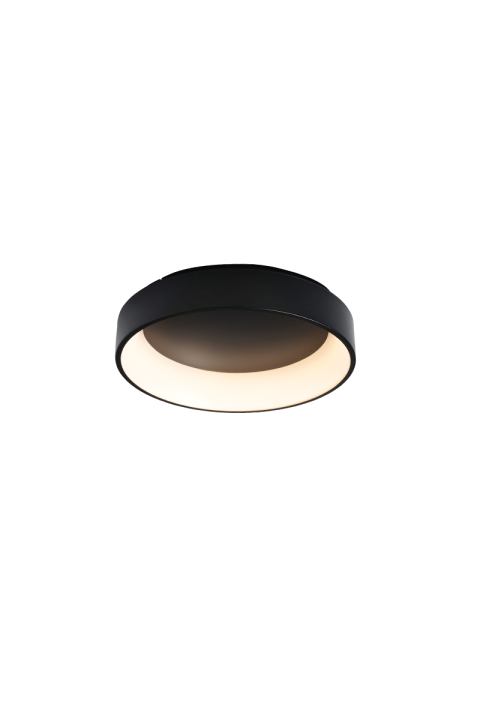 ПЛАФОН ЛЕД  34W 3000K 1700LM ЧЕРНО МЕТАЛНО D45XH14CM APOLLO