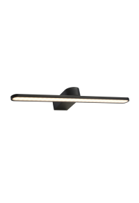 ^WALL MOUNTED LIGHTING LED 16W 3000K 1040LM BLACK METALLIC IP44 50Χ12Χ4CM PHOEBE