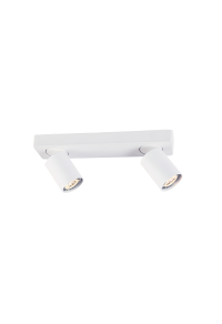 СПОТ 2XGU10 БЯЛ АЛУМИНИЙ 32Χ7Χ11CM ELITIS